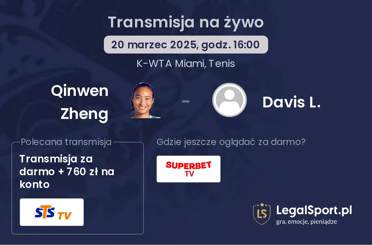 Qinwen Zheng - Davis L. gdzie oglądać?