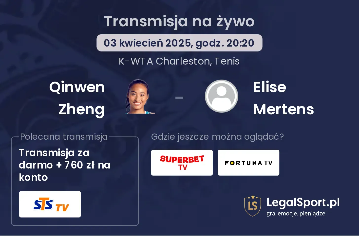 Qinwen Zheng - Elise Mertens gdzie oglądać?