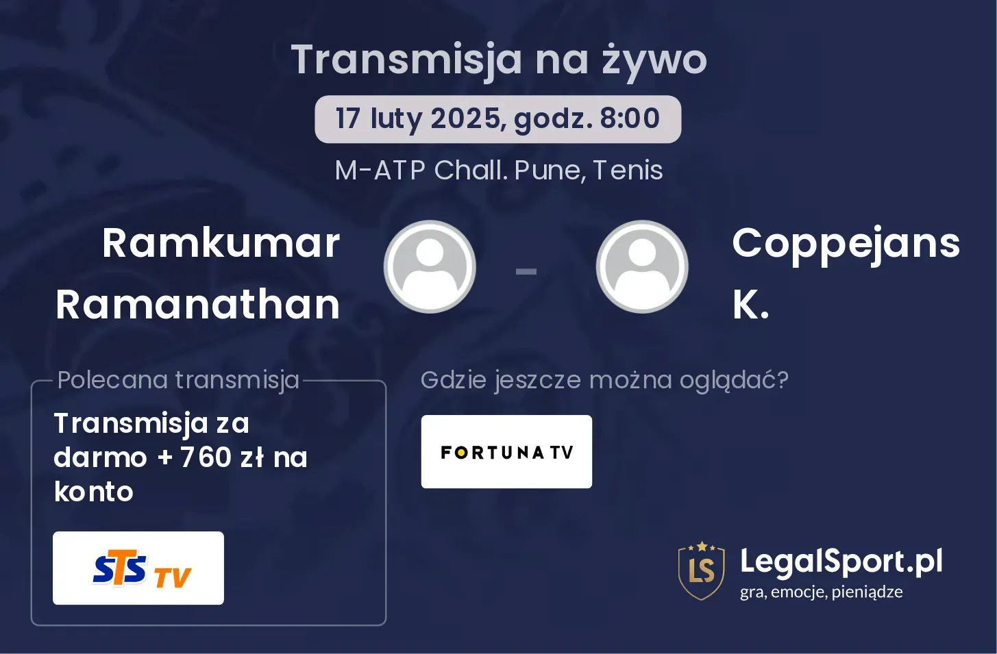 Ramkumar Ramanathan - Coppejans K. gdzie oglądać?