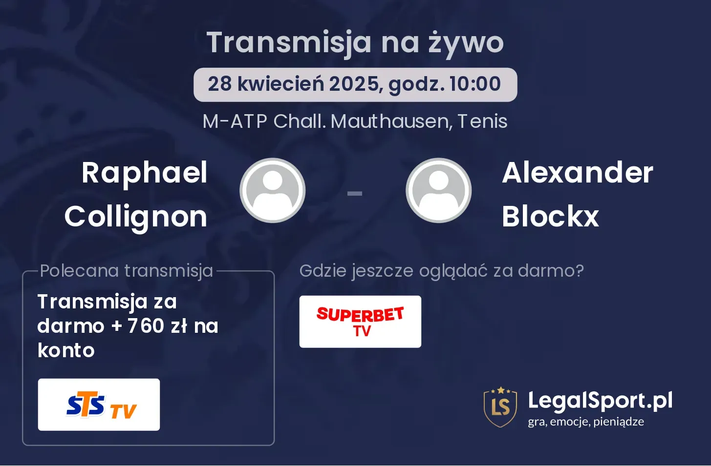 Raphael Collignon - Alexander Blockx gdzie oglądać?