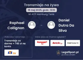 Raphael Collignon - Daniel Dutra Da Silva gdzie oglądać?