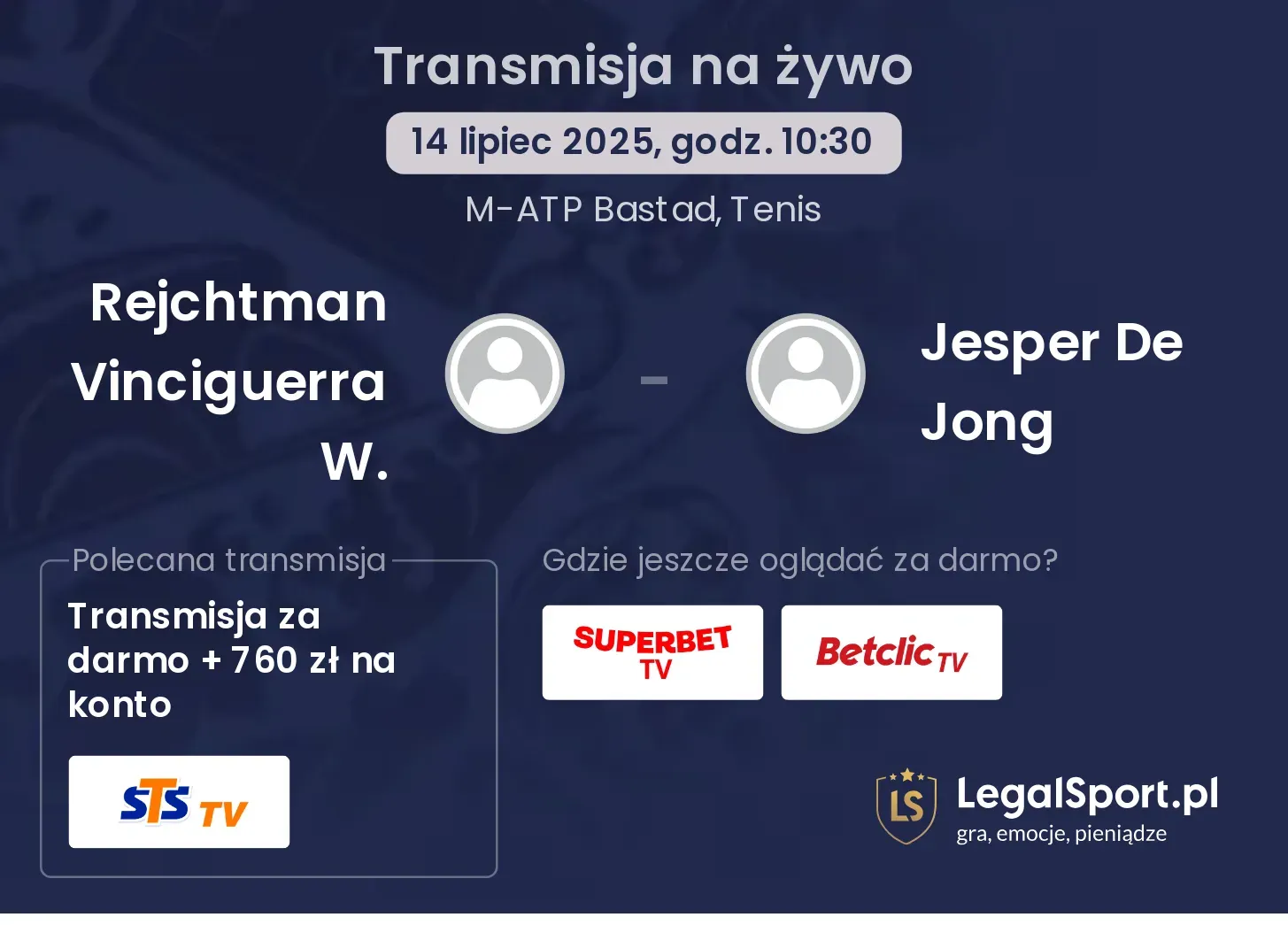Rejchtman Vinciguerra W. - Jesper De Jong gdzie oglądać?