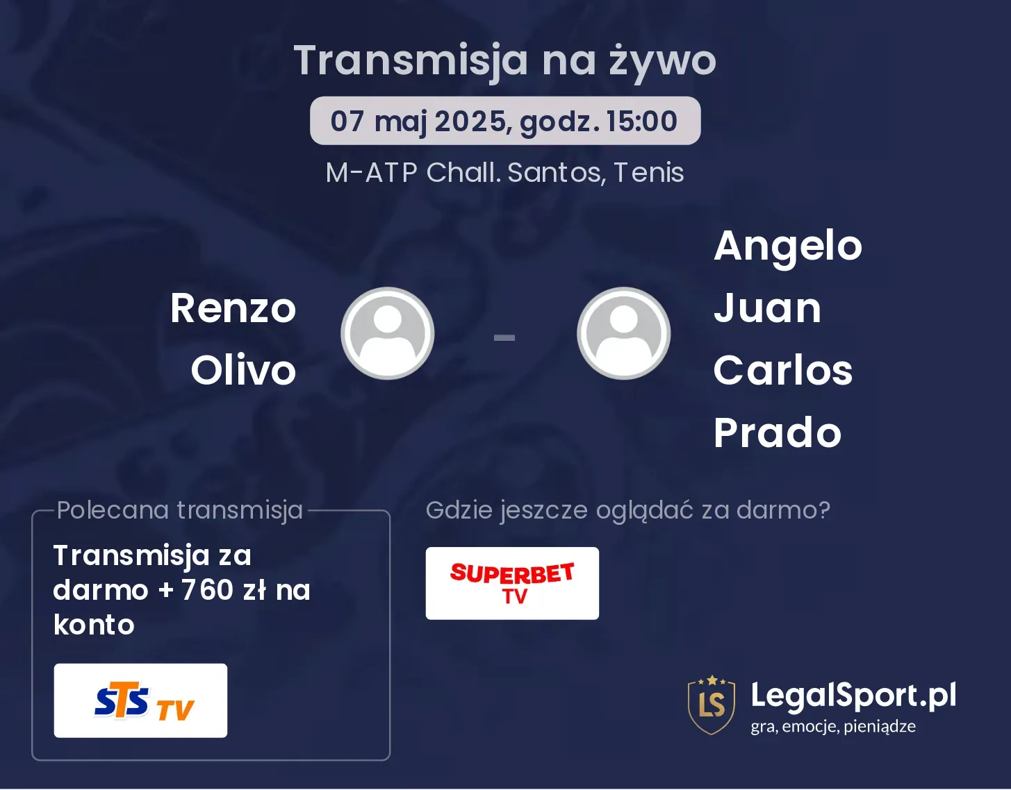 Renzo Olivo - Angelo Juan Carlos Prado gdzie oglądać?