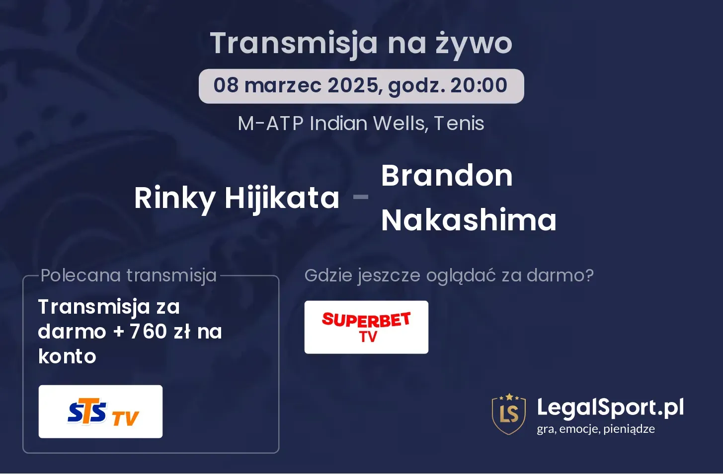 Rinky Hijikata - Brandon Nakashima gdzie oglądać?