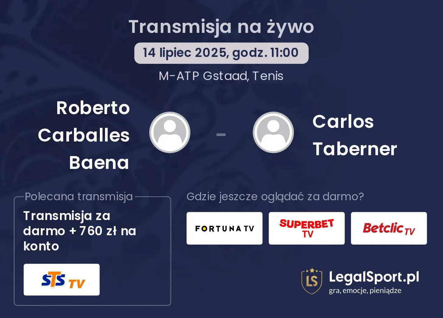 Roberto Carballes Baena - Carlos Taberner gdzie oglądać?