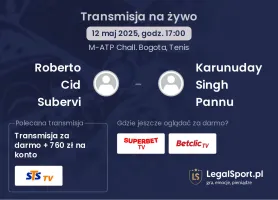 Roberto Cid Subervi - Karunuday Singh Pannu gdzie oglądać?