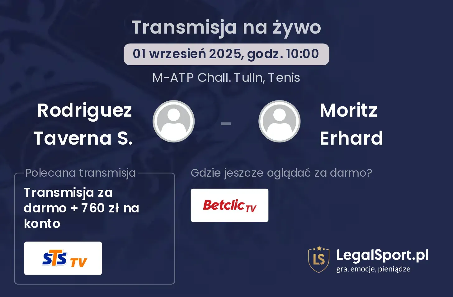 Rodriguez Taverna S. - Moritz Erhard gdzie oglądać?