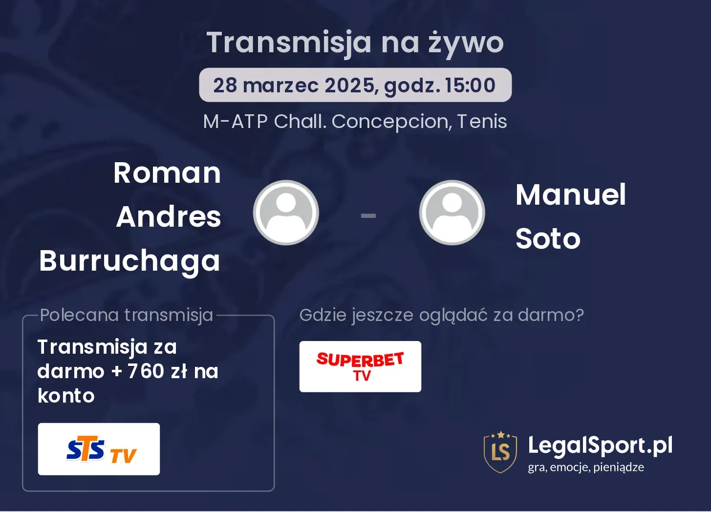 Roman Andres Burruchaga - Manuel Soto gdzie oglądać?