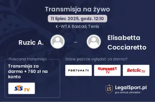 Ruzic A. - Elisabetta Cocciaretto gdzie oglądać?