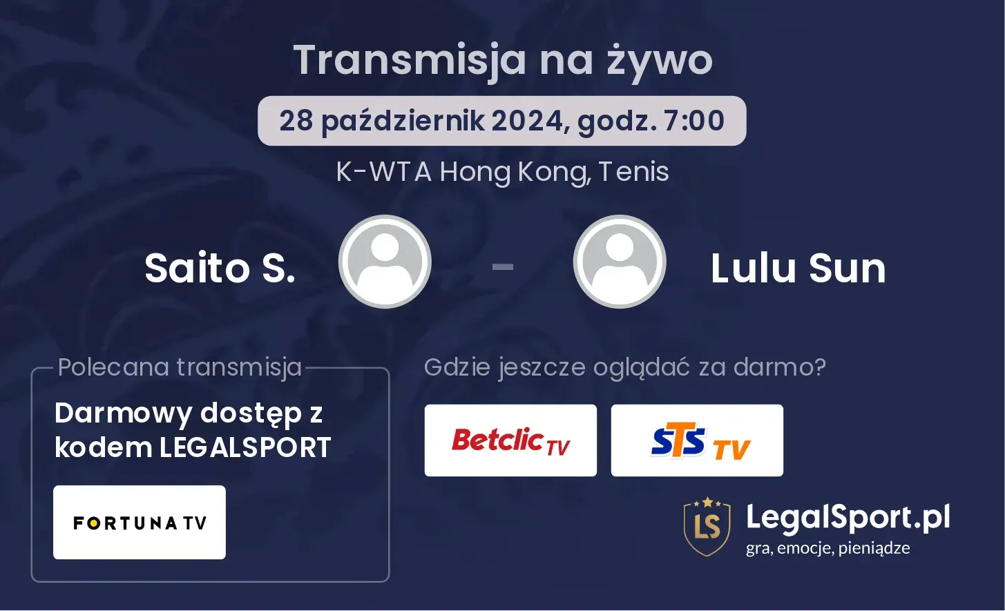 Saito S. - Lulu Sun gdzie oglądać? 28.10, godz. 07:00