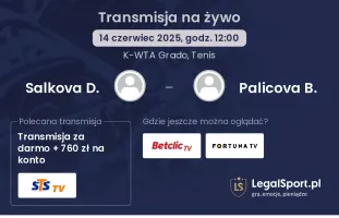 Salkova D. - Palicova B. gdzie oglądać transmisję?