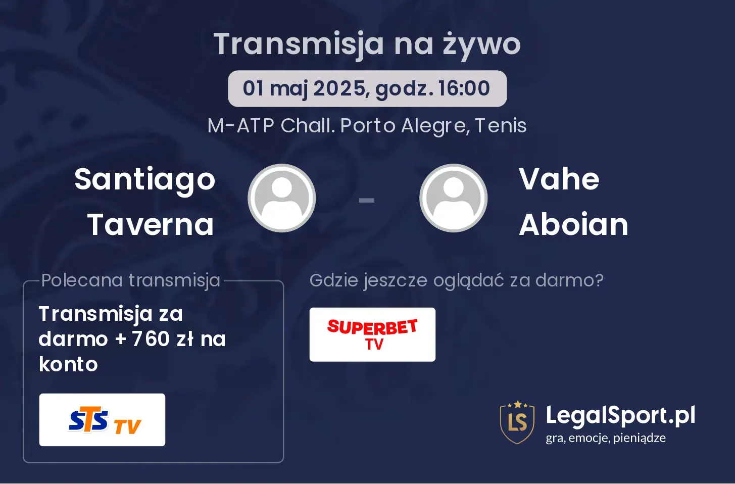Santiago Taverna - Vahe Aboian gdzie oglądać?