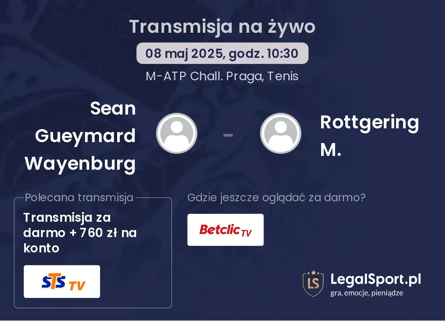 Sean Gueymard Wayenburg - Rottgering M. transmisja na żywo
