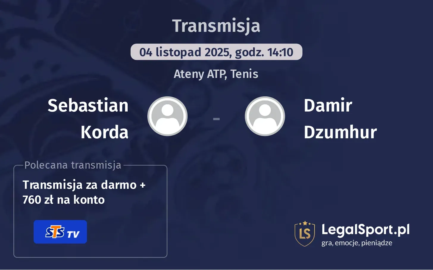 Sebastian Korda - Damir Dzumhur Transmisje