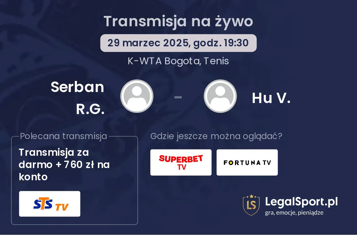 Serban R.G. - Hu V. gdzie oglądać?