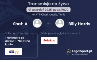 Shah A. - Billy Harris gdzie oglądać?