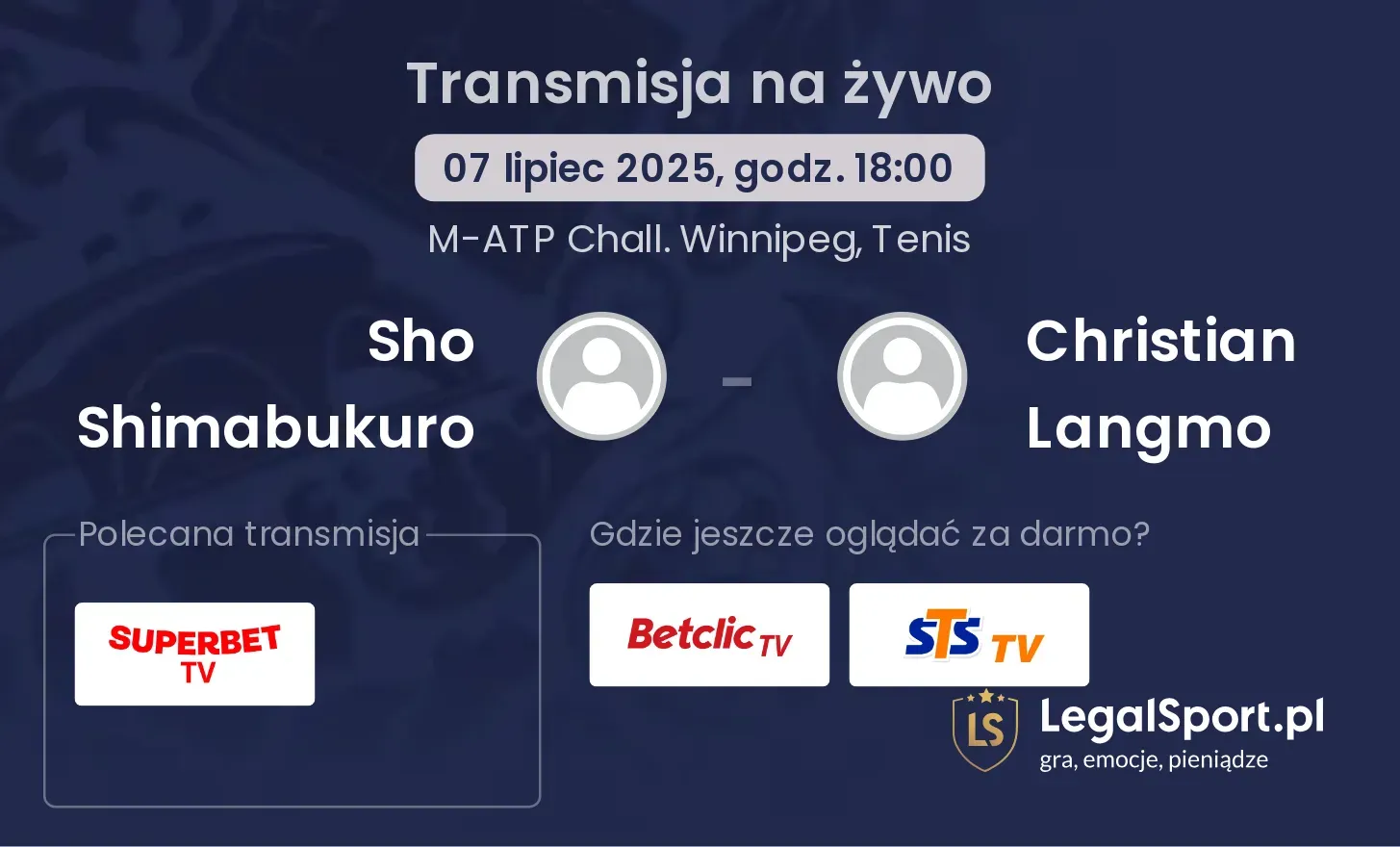 Sho Shimabukuro - Christian Langmo gdzie oglądać?