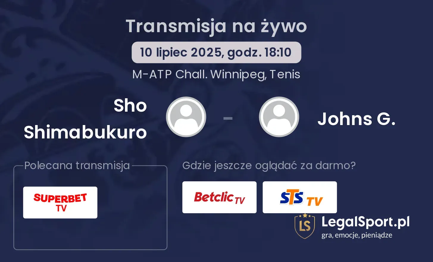 Sho Shimabukuro - Johns G. transmisja na żywo