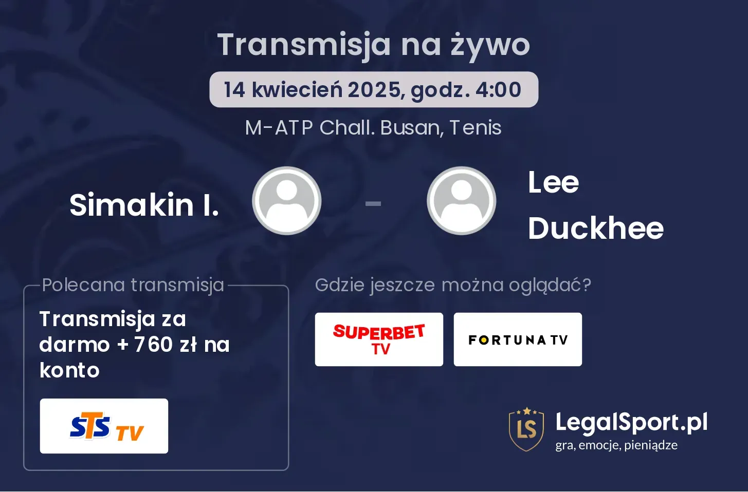Simakin I. - Lee Duckhee gdzie oglądać?