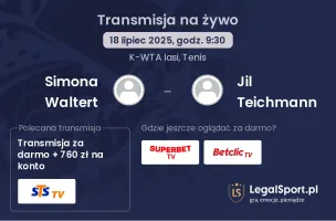 Simona Waltert - Jil Teichmann gdzie oglądać?