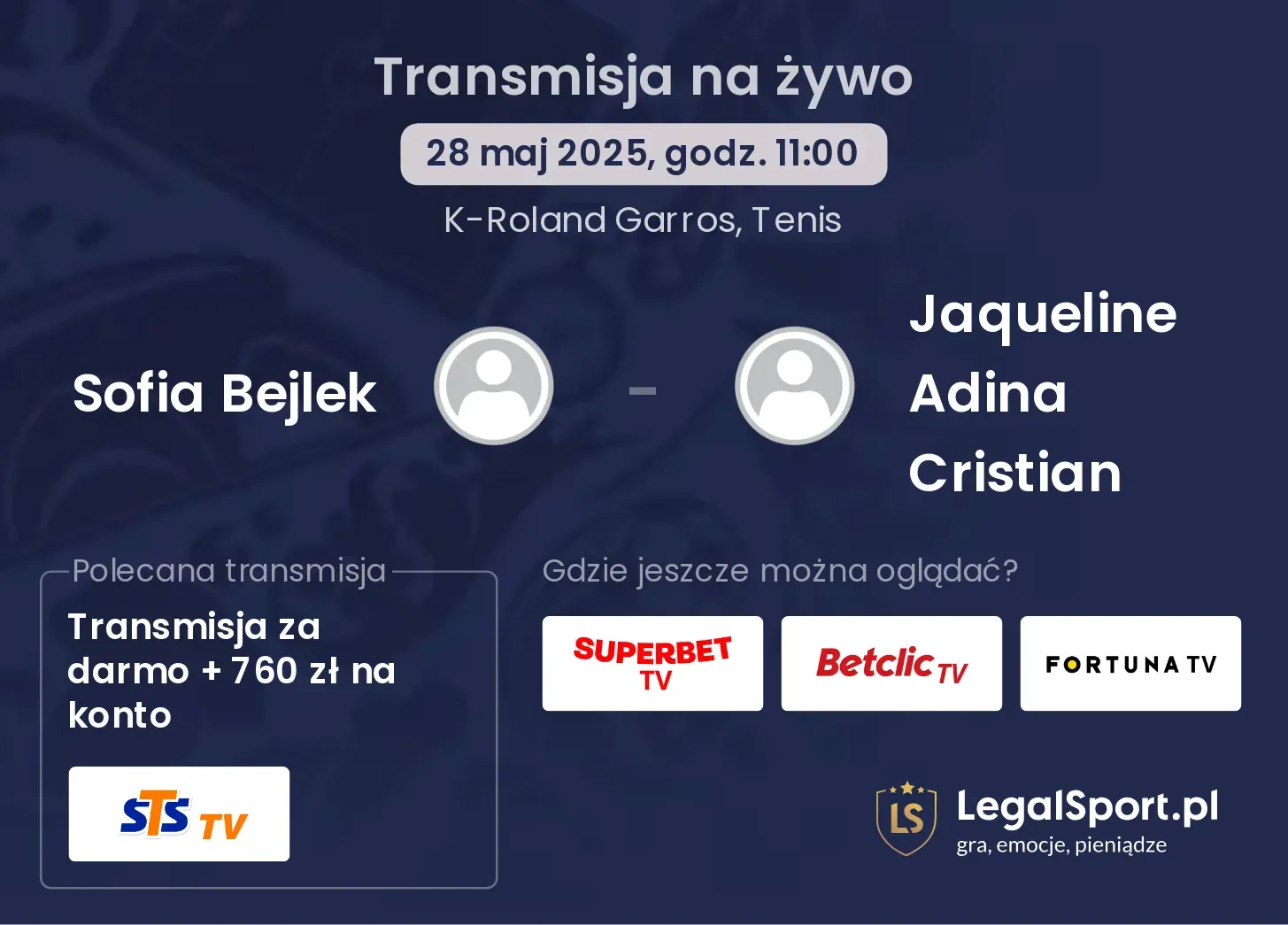 Sofia Bejlek - Jaqueline Adina Cristian gdzie oglądać?