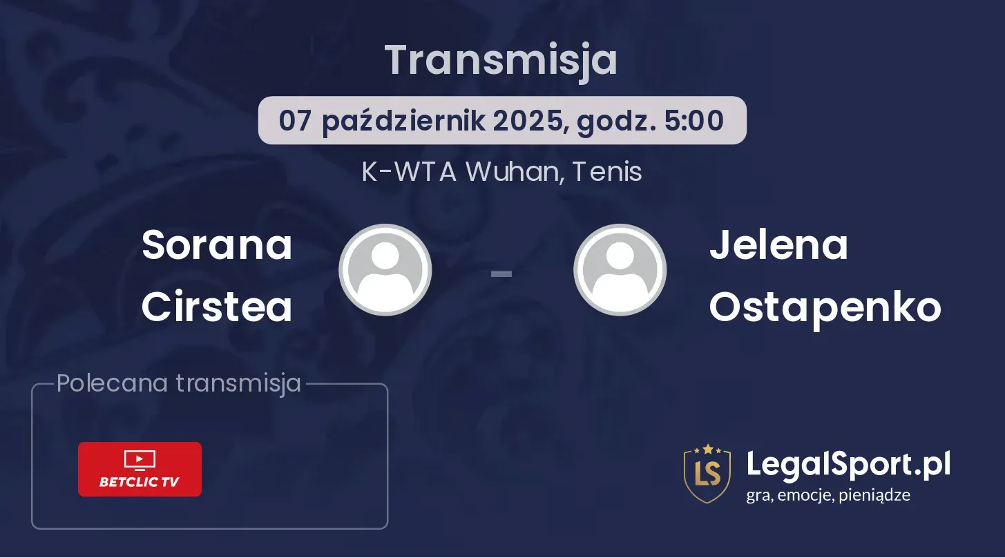 Sorana Cirstea - Jelena Ostapenko gdzie oglądać?