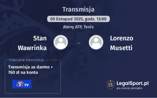 Stan Wawrinka - Lorenzo Musetti gdzie oglądać? (05.11)