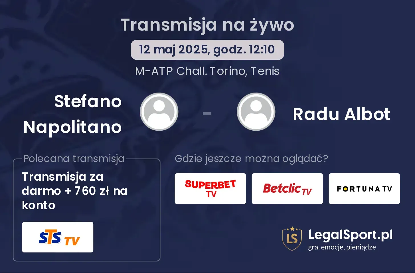 Stefano Napolitano - Radu Albot gdzie oglądać?