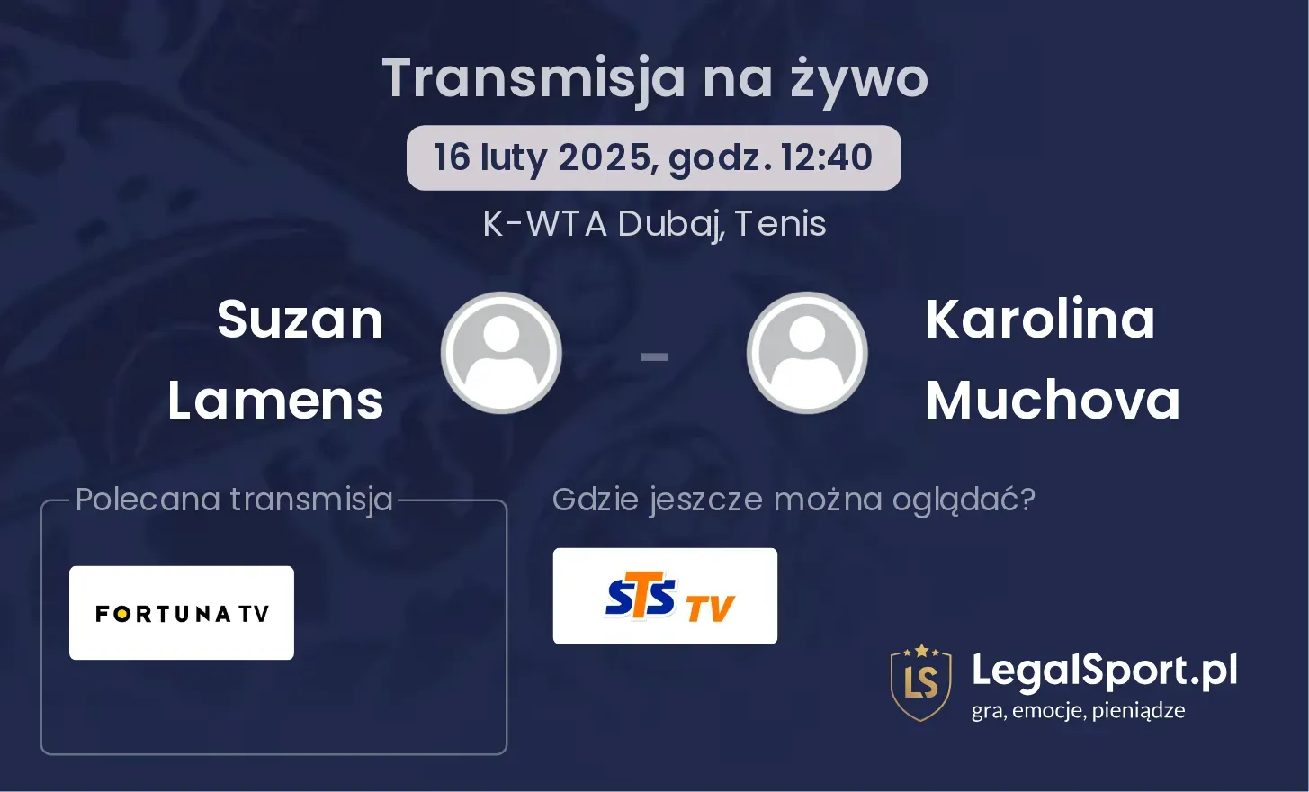 Suzan Lamens - Karolina Muchova gdzie oglądać?