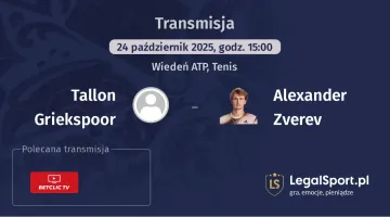 Tallon Griekspoor - Alexander Zverev gdzie oglądać?