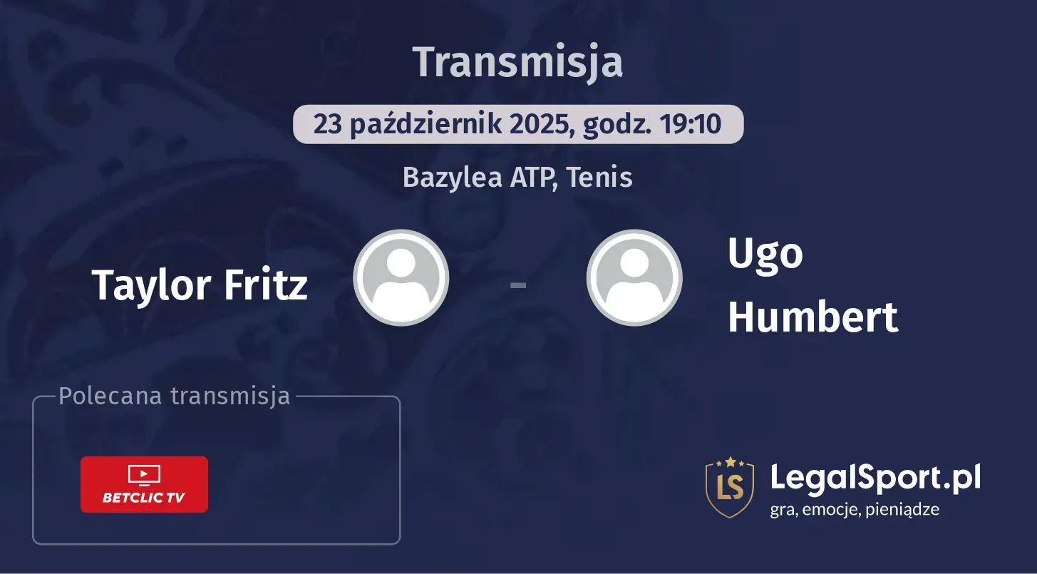 Taylor Fritz - Ugo Humbert Transmisje