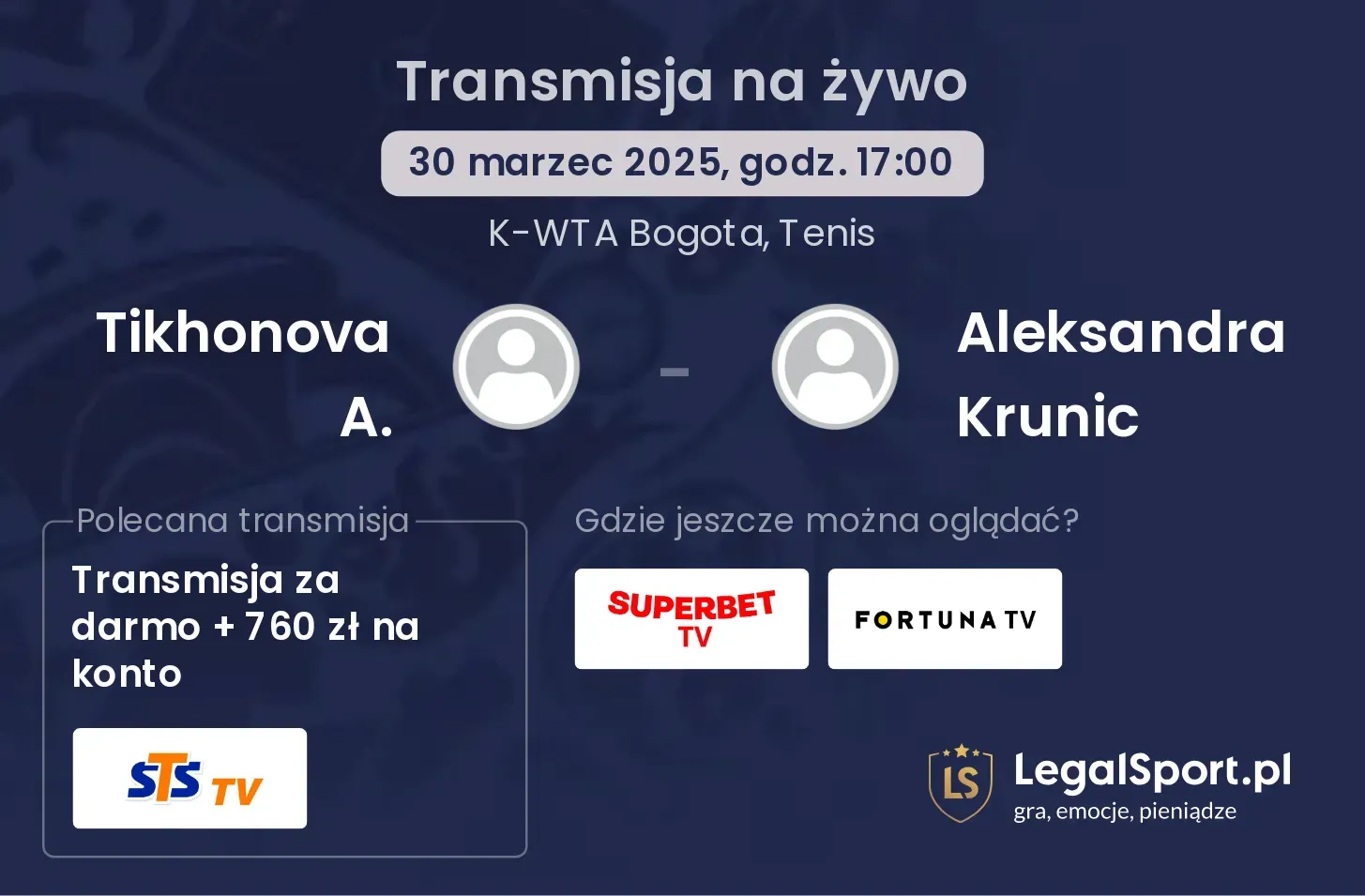 Tikhonova A. - Aleksandra Krunic gdzie oglądać?