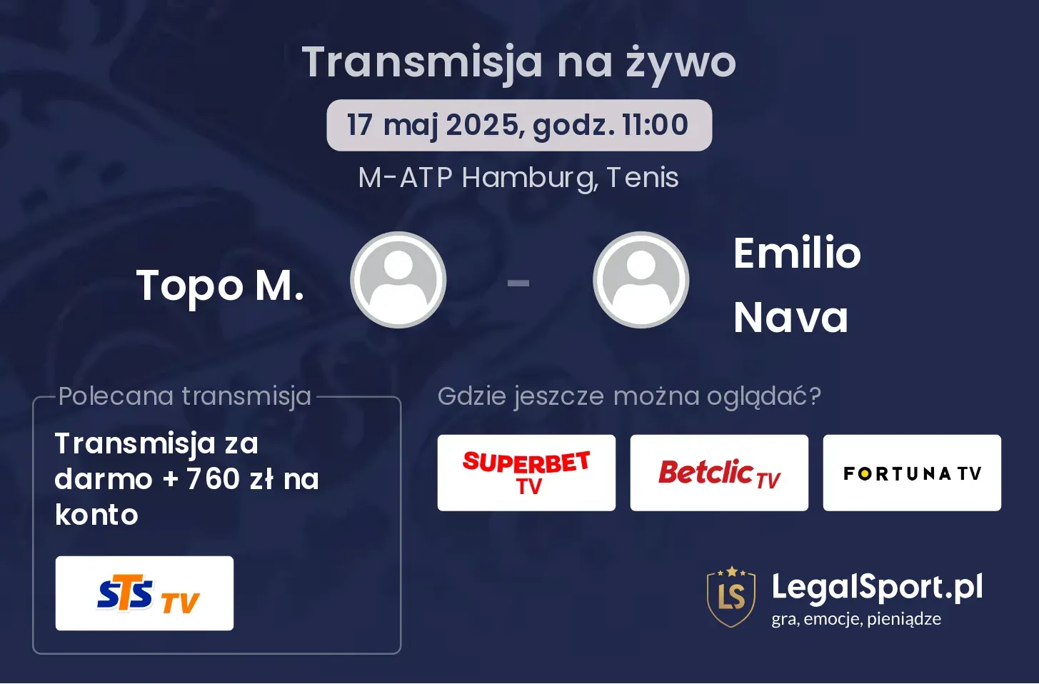Topo M. - Emilio Nava transmisja na żywo