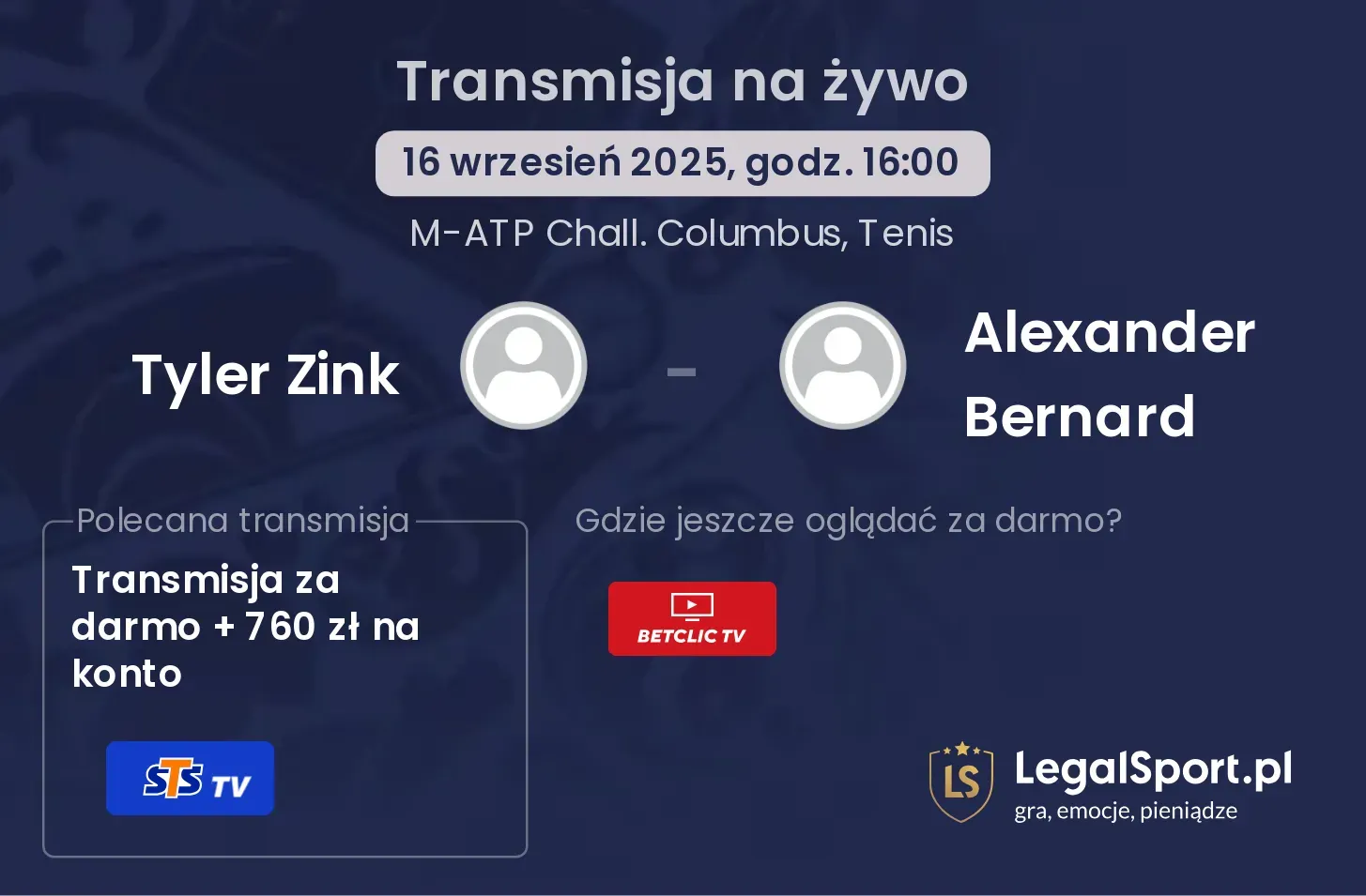Tyler Zink - Alexander Bernard gdzie oglądać?