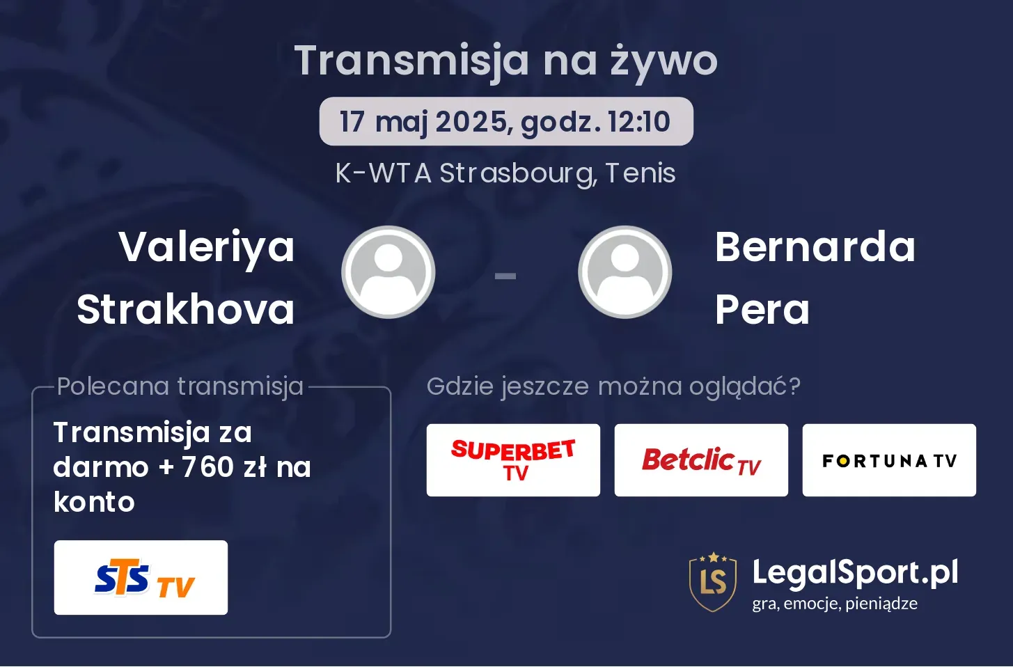 Valeriya Strakhova - Bernarda Pera transmisja na żywo