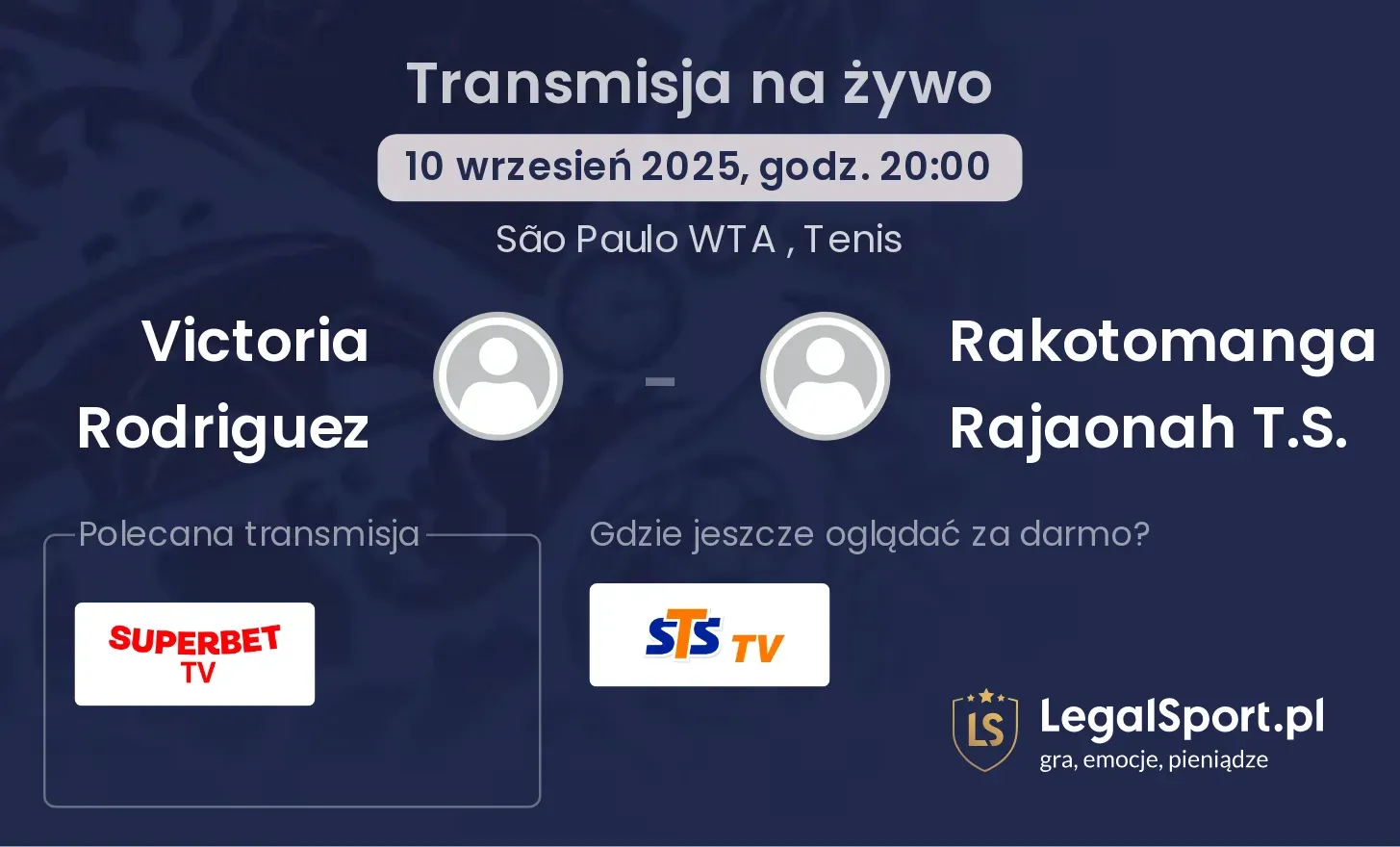 Victoria Rodriguez - Rakotomanga Rajaonah T.S. gdzie oglądać?