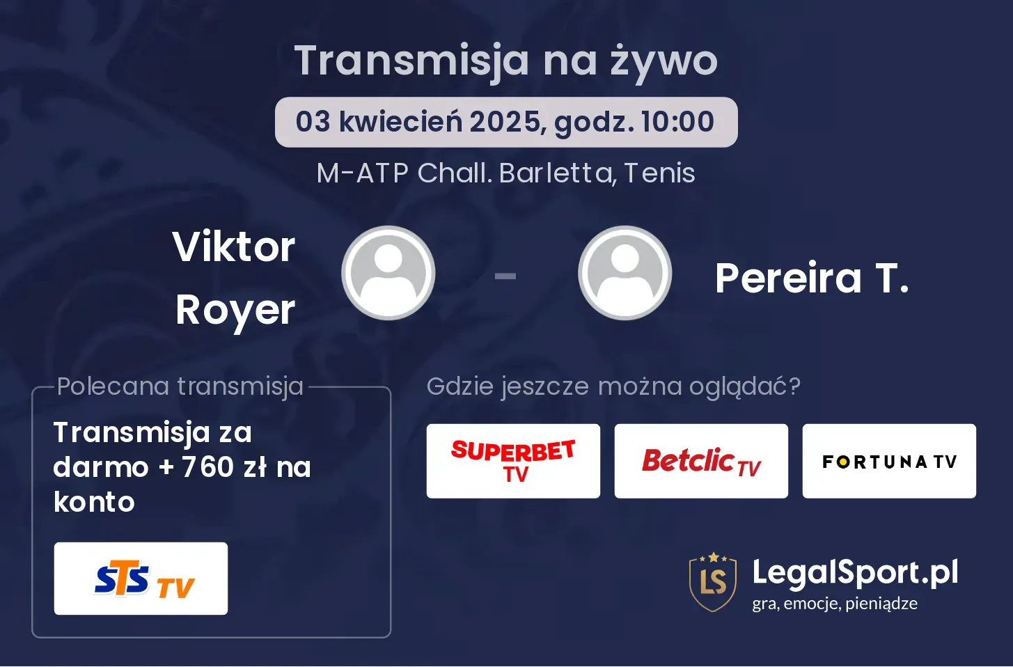 Viktor Royer - Pereira T. gdzie oglądać?