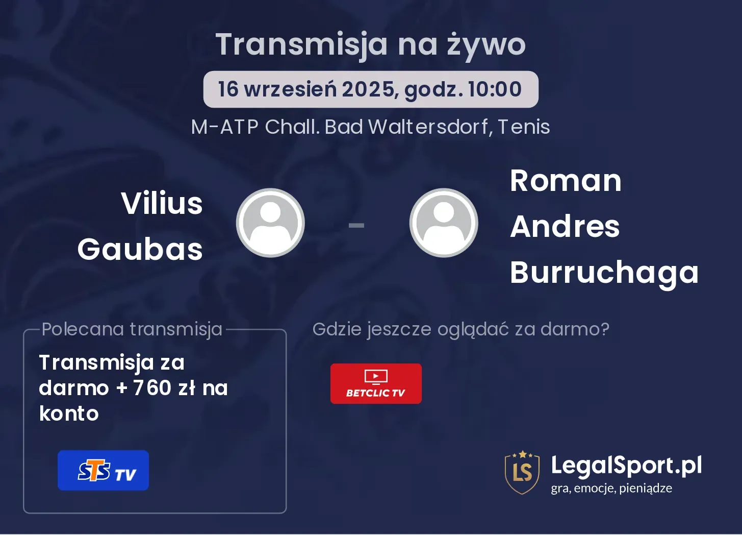 Vilius Gaubas - Roman Andres Burruchaga gdzie oglądać?