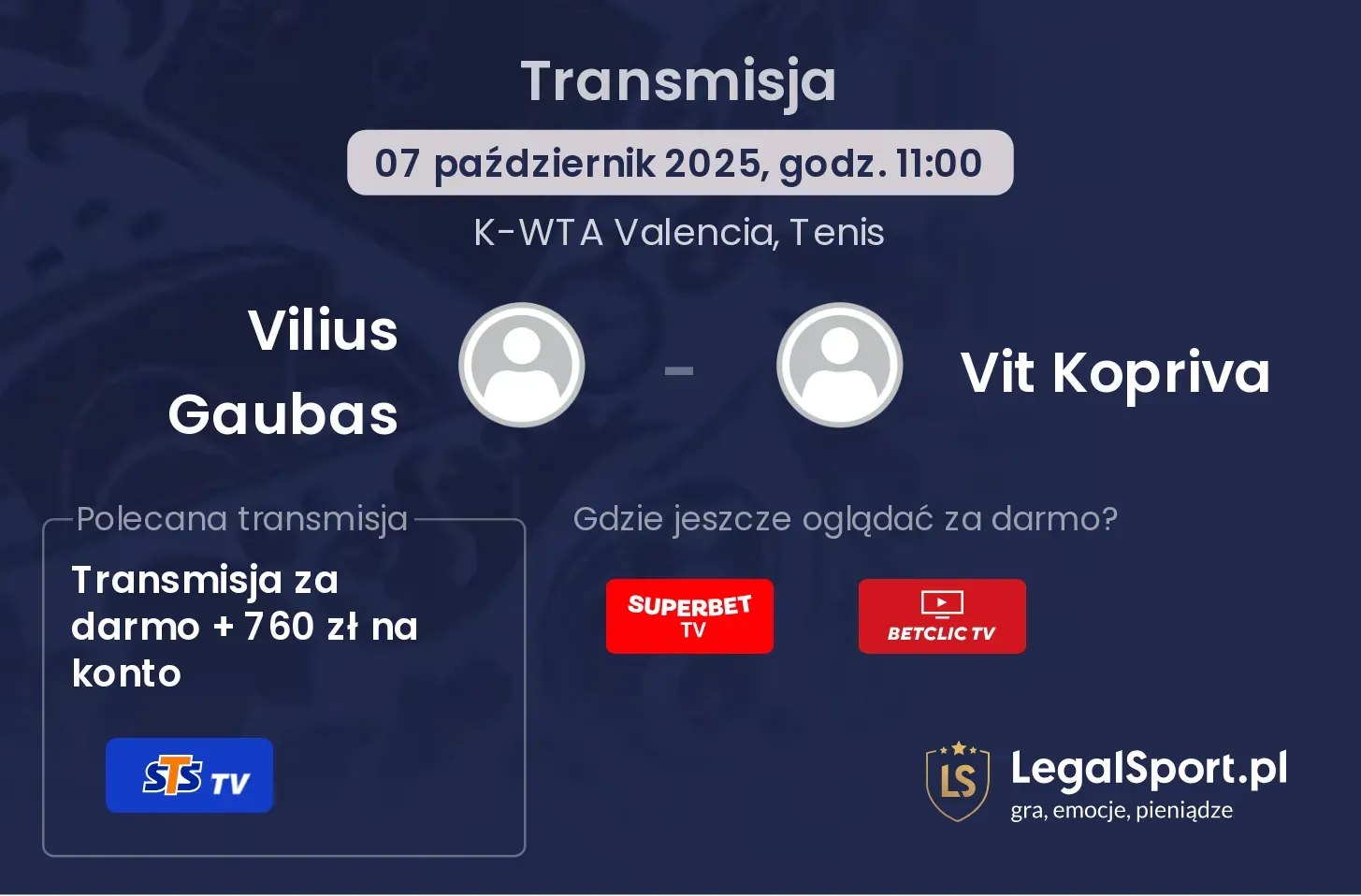Vilius Gaubas - Vit Kopriva gdzie oglądać?
