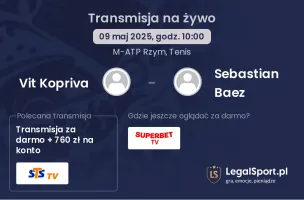 Vit Kopriva - Sebastian Baez gdzie oglądać?