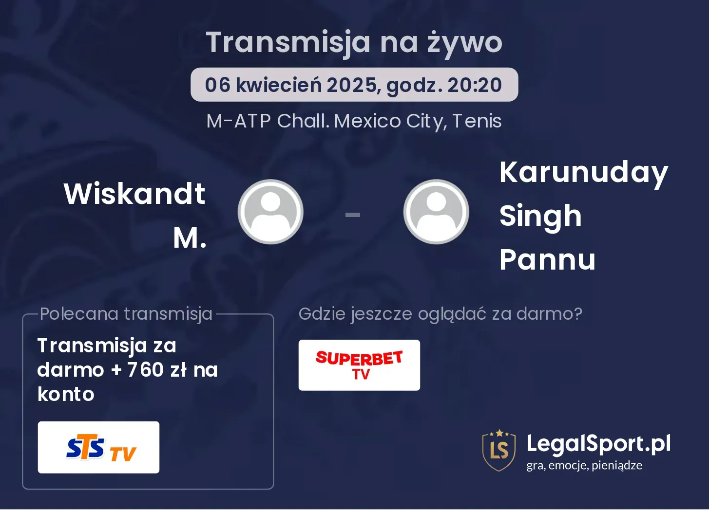Wiskandt M. - Karunuday Singh Pannu gdzie oglądać?