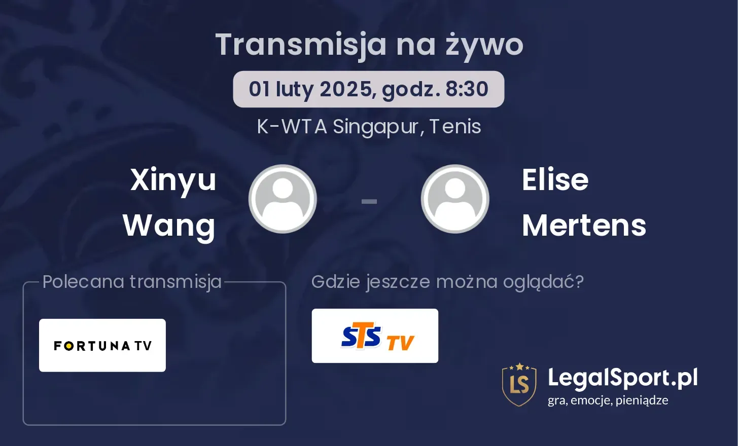 Xinyu Wang - Elise Mertens gdzie oglądać?