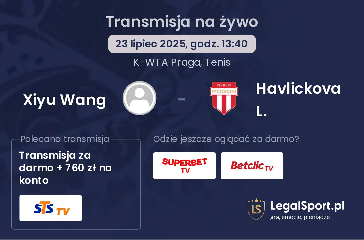Xiyu Wang - Havlickova L. gdzie oglądać?