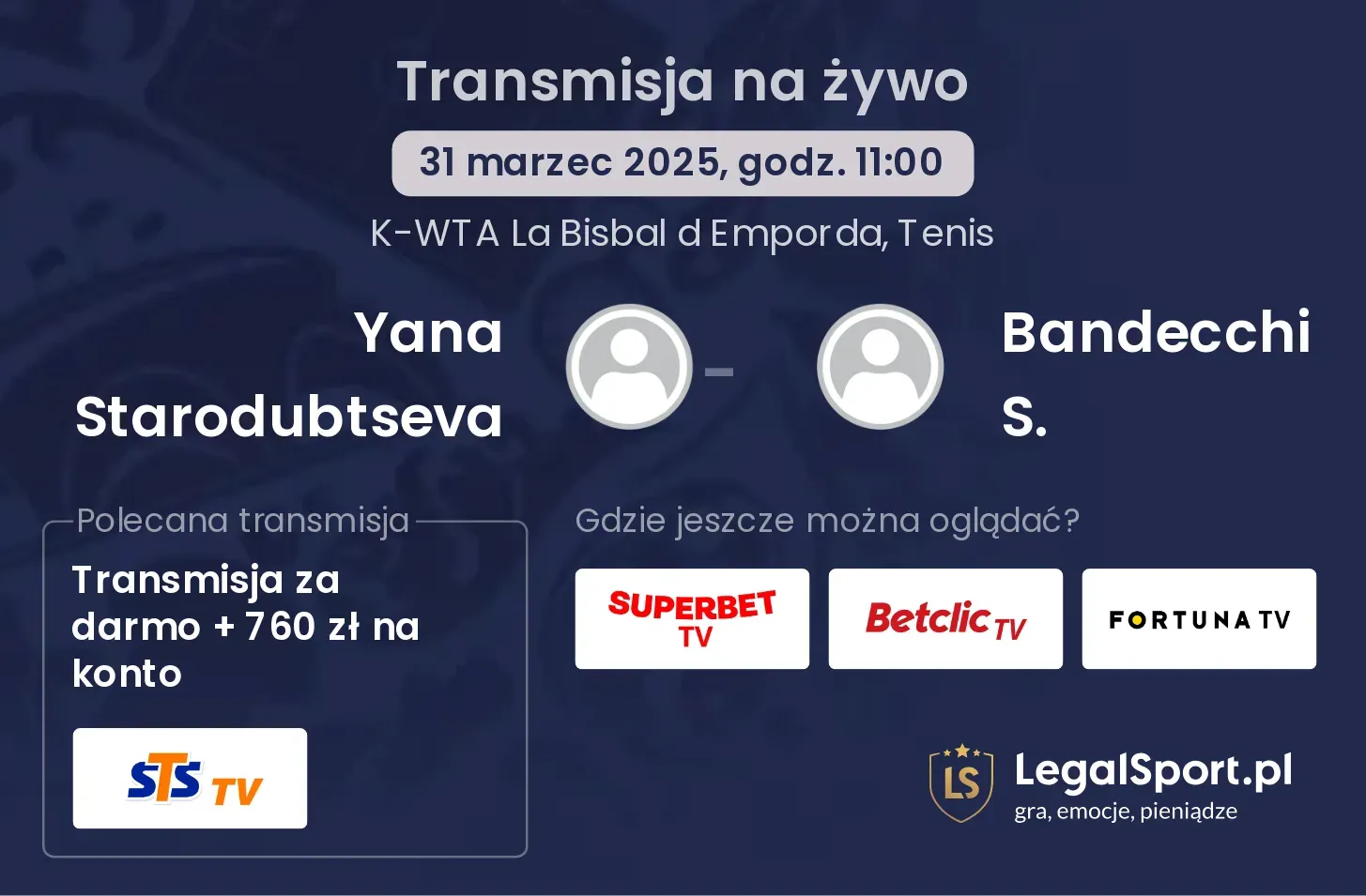 Yana Starodubtseva - Bandecchi S. gdzie oglądać?