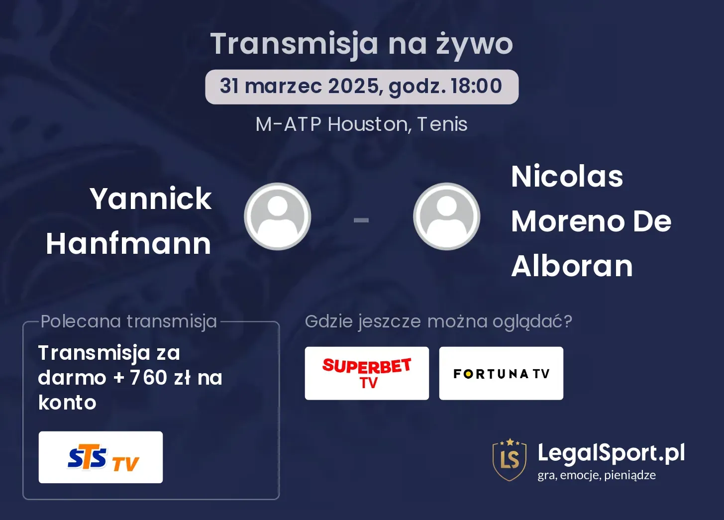 Yannick Hanfmann - Nicolas Moreno De Alboran gdzie oglądać?