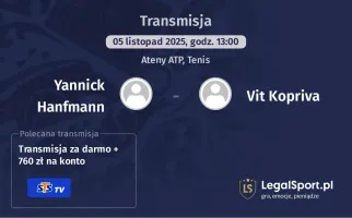 Yannick Hanfmann - Vit Kopriva gdzie oglądać? (05.11)