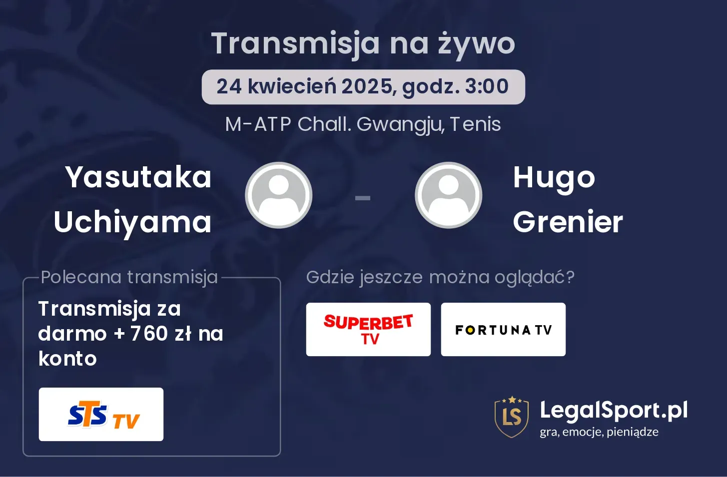 Yasutaka Uchiyama - Hugo Grenier gdzie oglądać?