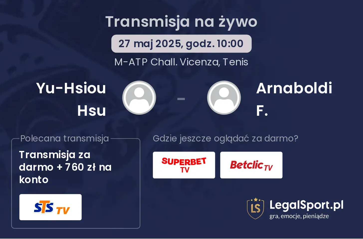 Yu-Hsiou Hsu - Arnaboldi F. transmisja na żywo