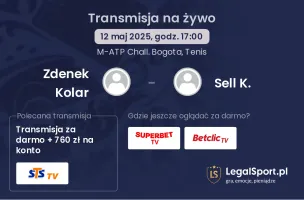 Zdenek Kolar - Sell K. gdzie oglądać transmisję?
