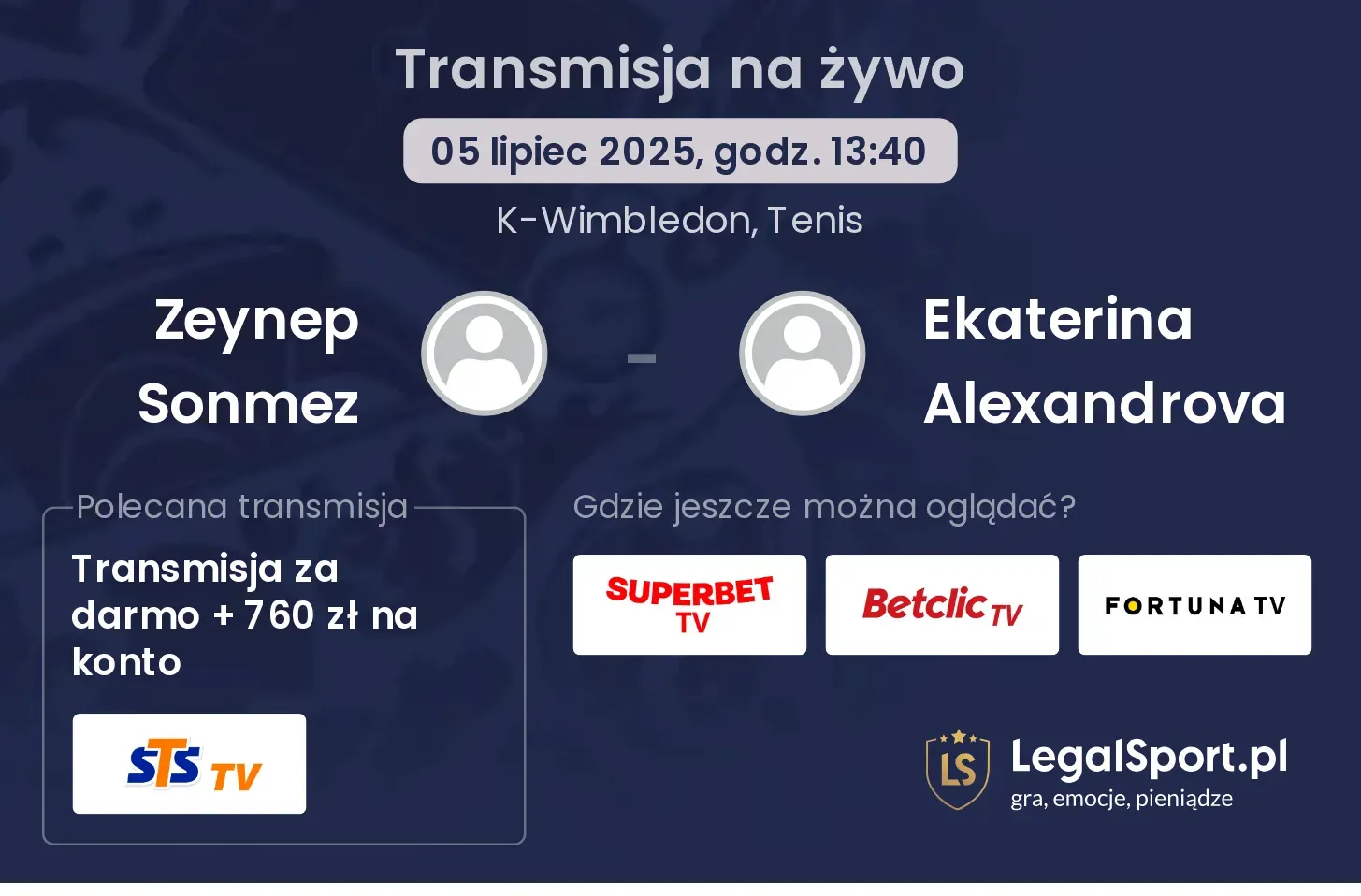 Zeynep Sonmez - Ekaterina Alexandrova gdzie oglądać?